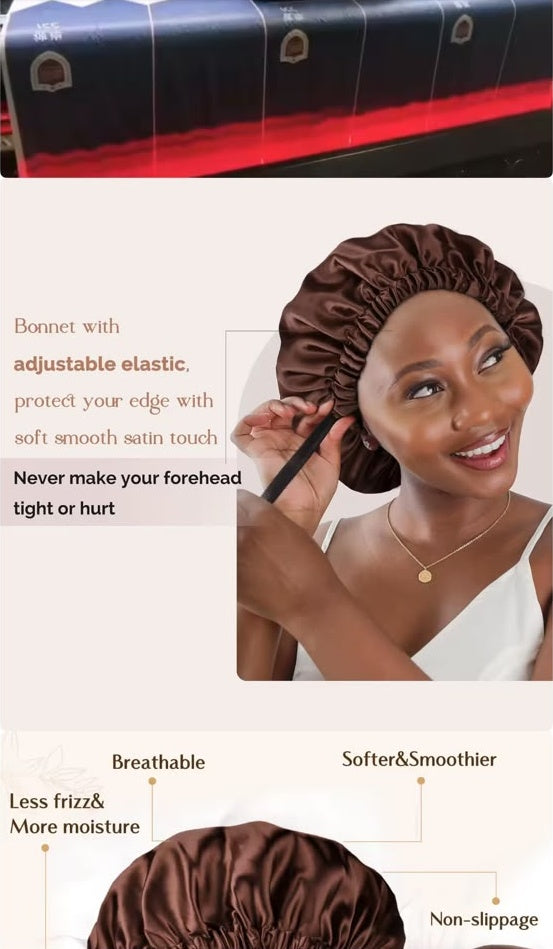 bonnet de nuit en satin